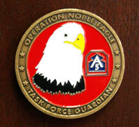 Operation Noble Eagle and Task Force Guardian Commanders Medals